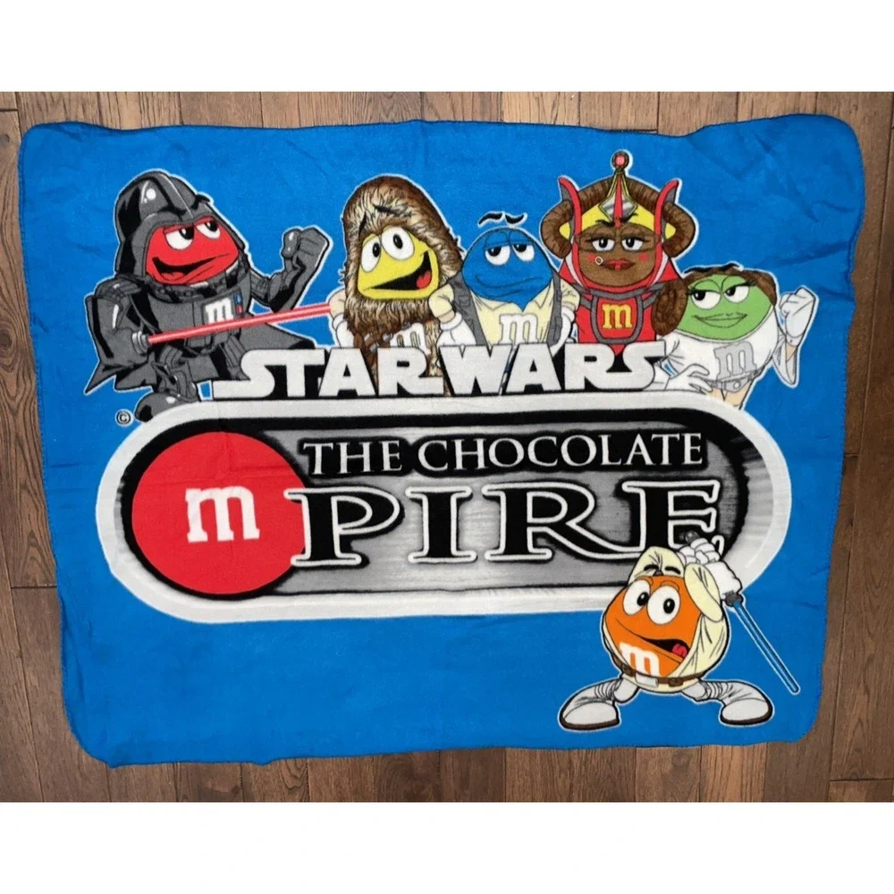 M&M's World Star Wars The Chocolate Mpire Blanket Throw 60